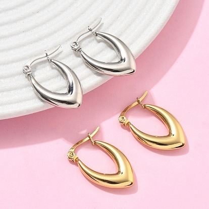 V-образные 201 серьги-кольца из нержавеющей стали, с 304 штифтов из нержавеющей стали, вакуумное покрытие pvd