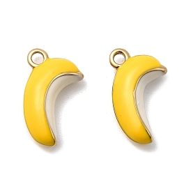 304 нержавеющей стальной эмали подвески, банановые прелести, реальный 14 k позолоченный