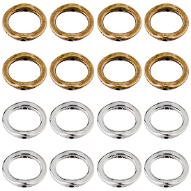 100 шт. 2 цвета, оправа из бисера из сплава в тибетском стиле, без свинца и без кадмия, кольцо