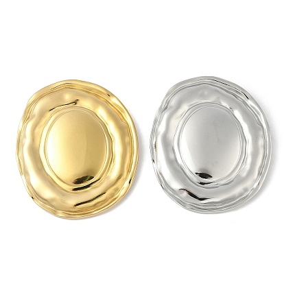 304 из нержавеющей стали большие кулоны, ионное покрытие (ip), овальный шарм