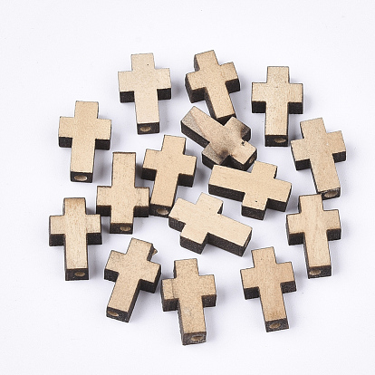 Natural Wooden Beads, Cross