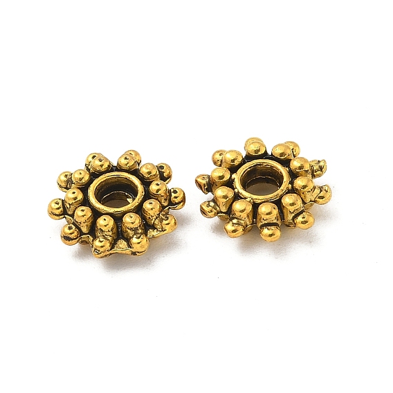 Бусины разделители из сплава , без кадмия и без свинца, плоско-круглые