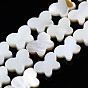Natural Freshwater Shell Beads Strands, Butterfly