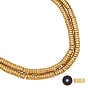 Electroplate Non-magnetic Synthetic Hematite Beads Spacers Strands, Heishi Beads, Flat Round/Disc