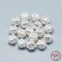 925 Sterling Silver Beads, Polyhedron