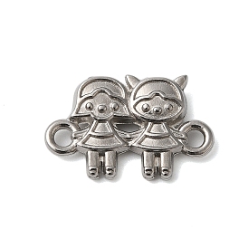 304 Stainless Steel Girls Connector Charms, Friendship Links