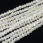 Electroplate Glass Beads Strands, Imitation Jade, Faceted, Round, 3mm, Hole: 1mm, about 100pcs/strand, 11.5 inch