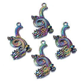 Plated Alloy Pendants, Cadmium Free & Lead Free, Chinese Dragon