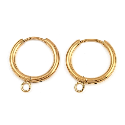 304 Выводы из нержавеющей стали серьги обруча, ионное покрытие (ip)