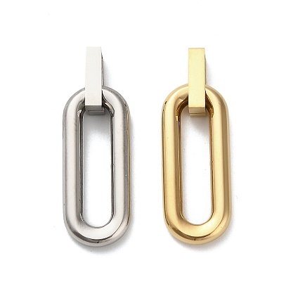 304 подвески из нержавеющей стали, ионное покрытие (ip), овальные амулеты