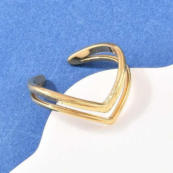 304 открытые кольца манжеты из нержавеющей стали, сердце, ионное покрытие (ip)