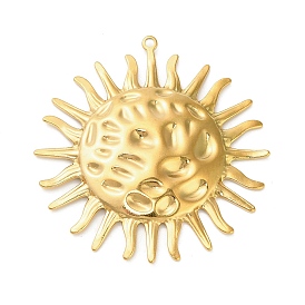 Текстурированные 304 большие подвески из нержавеющей стали, золотые