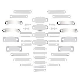 304 соединительные звенья нержавеющие, прямоугольник и овал