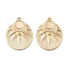Сеттинги для кулона (кабошонов), латунь , овальные с солнцем, долговечный