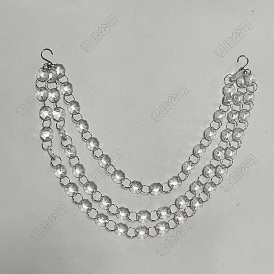 Acrylic & Stainless Steel Pendant Decorations, Octagon
