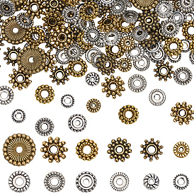 240 шт 12 стили сплава распорные бусины, разнообразные