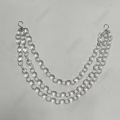 Acrylic & Stainless Steel Pendant Decorations, Octagon