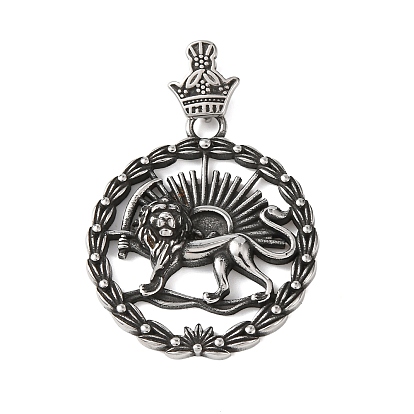 304 подвески из нержавеющей стали, плоская круглая подвеска с амулетами шир о хоршид