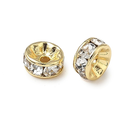 316 разделительные бусины из хирургической нержавеющей стали со стразами, плоско-круглые, ионное покрытие (ip), плоско-круглые