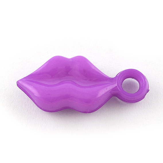 Непрозрачные акриловые подвески, губа