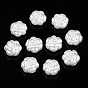 Perles de nacre en plastique ABS, fleur