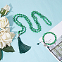 SUNNYCLUE DIY Necklace Making, with Natural Jade Beads, Alloy Findings, Polyester Tassel Pendants and Nylon Thread