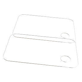 Transparent Acrylic Paint Palette, for DIY Art Craft Painting, Rectangle