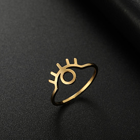 Выдолбленный глаз 304 кольца из нержавеющей стали для женщин