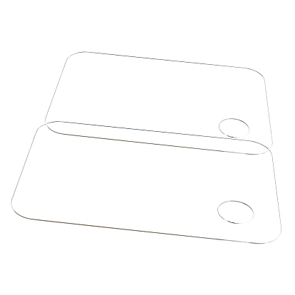 Transparent Acrylic Paint Palette, for DIY Art Craft Painting, Rectangle
