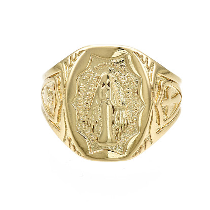 Anneaux en laiton de manchette, anneaux ouverts, sans nickel, vierge marie