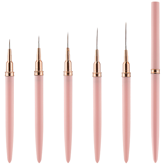 5 шт. пластиковая кисточка для рисования линий на ногтях, инструменты рисования