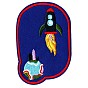 Computerized Embroidery Cloth Iron on/Sew on Patches, Costume Accessories, Rocket