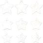 90Pcs 3 Style Freshwater Shell Pendants, Star
