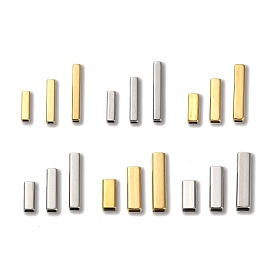 304 Stainless Steel Beads, Rectangle