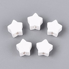 Independence Day Handmade Polymer Clay Beads, Star