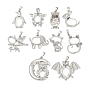 Сеттинги для кулона (кабошонов), латунь , настройки открытой спины, животных серии, платина