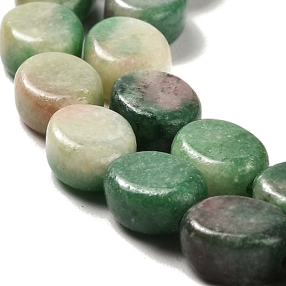 Natural Dolomite Beads Strands, Dyed, Flat Oval