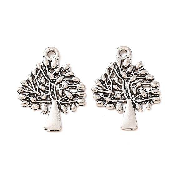 Tibetan Style Alloy Pendants, Tree Charms