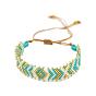 Boho Chic Miyuki Beaded Diamond Pattern Ethnic Bracelet - Handmade Fashion Accessory