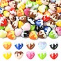 Baking Paint Opaque Acrylic Beads, Heart