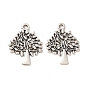 Tibetan Style Alloy Pendants, Tree Charms
