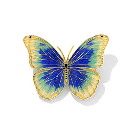 Butterfly painting oil coat brooch fashion female design sense niche luxury unique special pin suit corsage