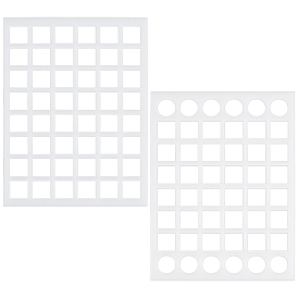 2шт. акриловый шаблон для отбора проб, прямоугольные