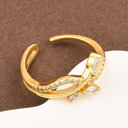 Манжеты из латуни с микро паве кубический цирконий для женщин, долговечный, стойки покрытие