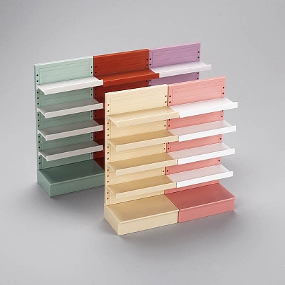 Миниатюрные украшения на пластиковой полке, аксессуары для домашнего кукольного домика с микро-ландшафтом, притворяясь опорными украшениями