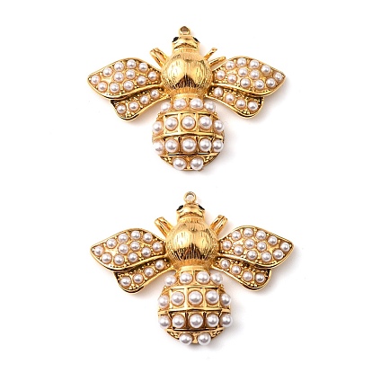 304 подвески из нержавеющей стали с имитацией жемчуга ABS, Пчелы