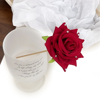 Тканевые палочки для волос, аксессуары для волос из сплава для женщин и девочек, цветок