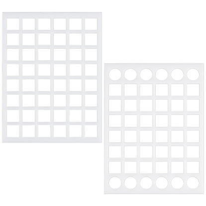 2шт. акриловый шаблон для отбора проб, прямоугольные