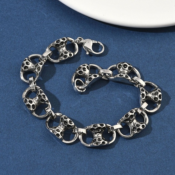 304 браслеты-цепочки из нержавеющей стали для мужчин и женщин, песочные часы