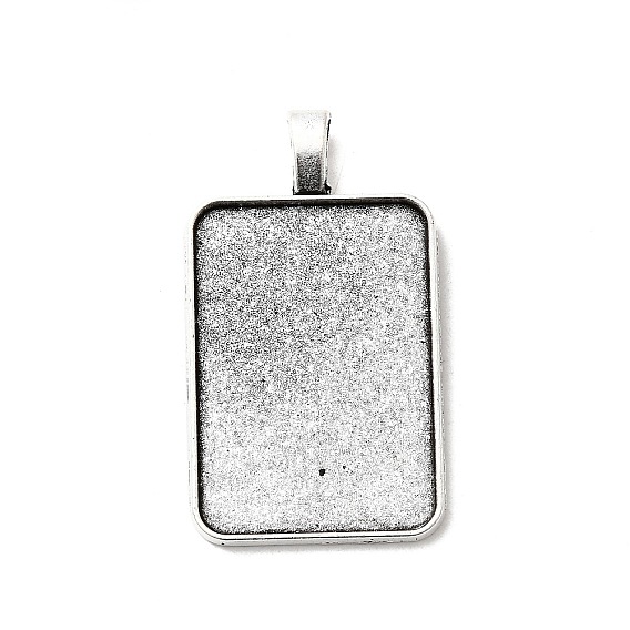 Сеттинги для кабошонов или кулона, сплав, тибетский стиль , без кадмия и без свинца, чашки безель с краями, прямоугольные, лоток : 23x33 мм, 44x25x2 мм, отверстие: 4x7 мм, около 185 шт / кг